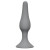 Серая анальная пробка Slim Anal Plug Medium - 11,5 см.