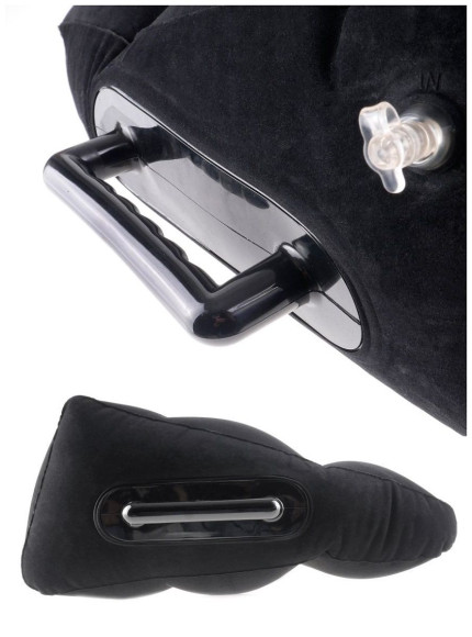 Надувная секс-подушка с ручками Надувная секс-подушка с ручками