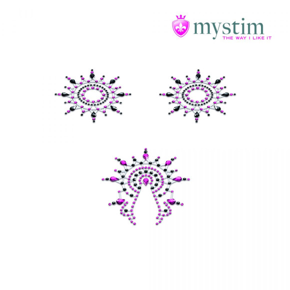 Набор наклеек из черных и розовых страз Petits Joujoux Gloria Набор наклеек из черных и розовых страз Petits Joujoux Gloria