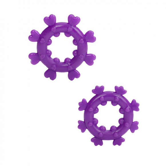 Набор из двух фиолетовых эрекционных колец MAGIC LOVE RINGS