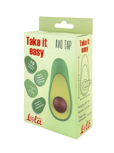 Клиторальный стимулятор в форме авокадо Avo Tap с постукивающим эффектом