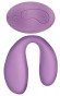 Фиолетовый вибромассажер U Smile для пар с пультом ДУ Фиолетовый вибромассажер U Smile для пар с пультом ДУ
