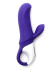 Фиолетовый вибратор Satisfyer Magic Bunny с клиторальным отростком - 17,6 см.