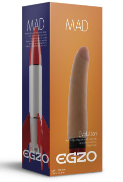 Реалистичный мультискоростной вибратор без мошонки Mad Rocket - 18 см. Реалистичный мультискоростной вибратор без мошонки Mad Rocket - 18 см.