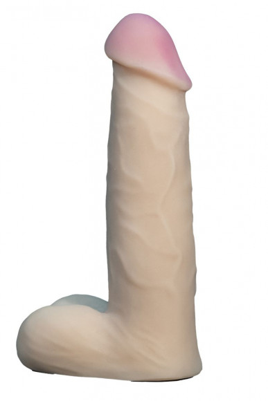 Телесная насадка Harness из неоскин с мошонкой - 18,5 см. Телесная насадка Harness из неоскин с мошонкой - 18,5 см.