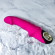 Ярко-розовый рельефный вибратор-реалистик - 22,5 см.