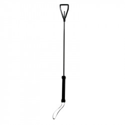 Виниловый черный стек Riding Crop Bare Bondage - 70 см.