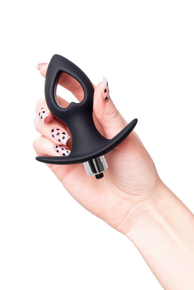 Черная анальная вибровтулка Cordis S - 10,5 см. Черная анальная вибровтулка Cordis S - 10,5 см.