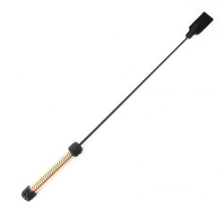 Чёрный профессиональный стек с золотистой рукоятью - 75 см. Чёрный профессиональный стек с золотистой рукоятью - 75 см.