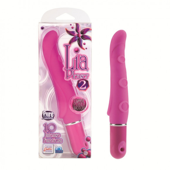Розовый вибратор Lia Pleasers Pleaser 2 - 16 см. Розовый вибратор Lia Pleasers Pleaser 2 - 16 см.