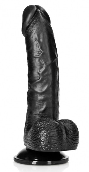Черный фаллоимитатор Curved Realistic Dildo Balls Suction Cup 6 - 15,5 см. Черный фаллоимитатор Curved Realistic Dildo Balls Suction Cup 6 - 15,5 см.