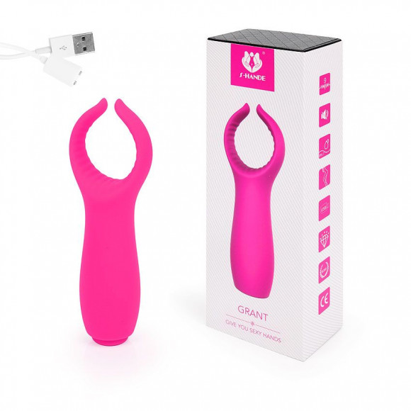 Ярко-розовый клиторальный стимулятор Grant Ярко-розовый клиторальный стимулятор Grant
