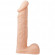 Телесный фаллоимитатор с мошонкой и заострённой головкой - 23 см. Телесный фаллоимитатор с мошонкой и заострённой головкой - 23 см.