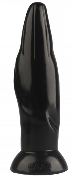 Черная фигурная анальная втулка - 22,5 см. Черная фигурная анальная втулка - 22,5 см.