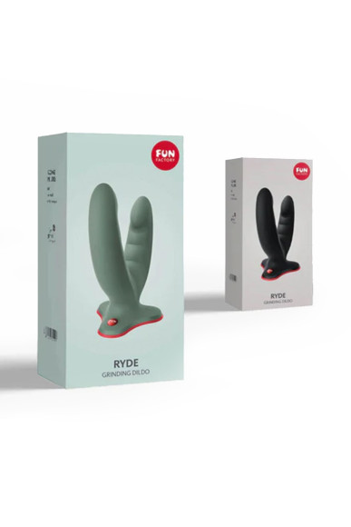 Черный двойной фаллоимитатор Ryde - 12,3 см. Черный двойной фаллоимитатор Ryde - 12,3 см.