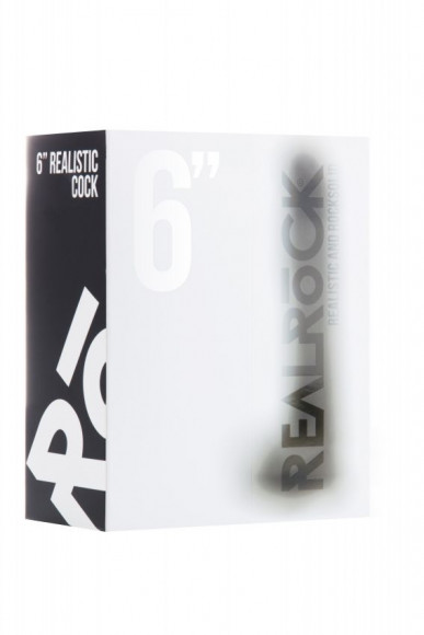 Чёрный фаллоимитатор Realistic Cock 6  With Scrotum - 15 см.