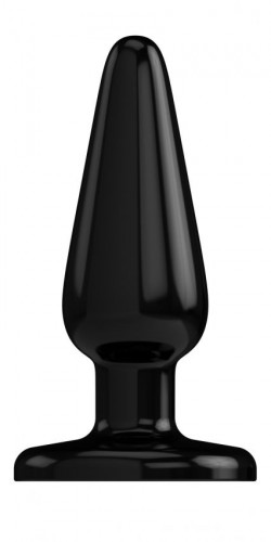 Черный анальный стимулятор Bottom Line - 10,5 см.