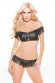Топ и трусики с бахромой Faux Leather Off-Shoulder Top & G-String Set Топ и трусики с бахромой Faux Leather Off-Shoulder Top & G-String Set