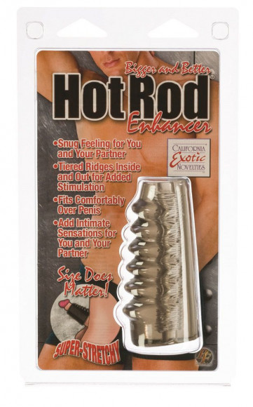 Дымчатая насадка на пенис Bigger And Better Hot Rod Enhancer