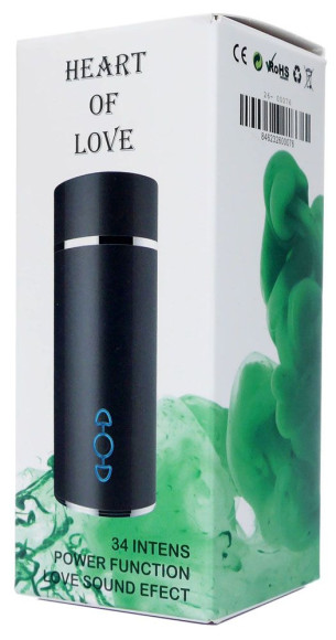 Мастурбатор-вагина с вибрацией Heart Of Love в колбе в форме сердца