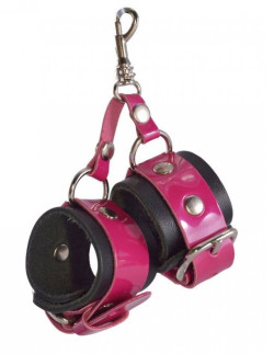 Розово-черный брелок Наручники Розово-черный брелок Наручники