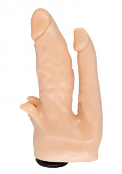 Телесная анально-вагинальная насадка Harness - 18 см. Телесная анально-вагинальная насадка Harness - 18 см.