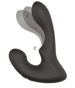 Чёрный массажер простаты с 2 моторами BOOTY ROCKER Чёрный массажер простаты с 2 моторами BOOTY ROCKER