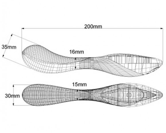 Вибратор ZINI RAN черного цвета с золотыми вставками Вибратор ZINI RAN черного цвета с золотыми вставками