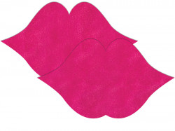 Розовые пестисы на грудь в форме губ Розовые пестисы на грудь в форме губ