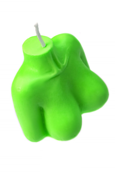 Зеленая сувенирная свеча «Женский силуэт» Зеленая сувенирная свеча «Женский силуэт»