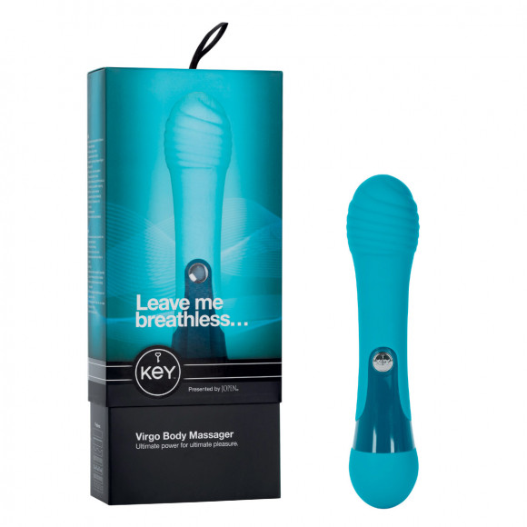 Бирюзовый рельефный вибратор VIRGO Бирюзовый рельефный вибратор VIRGO