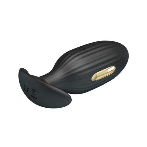 Черная анальная вибропробка с электростимуляцией Jefferson - 9,2 см. Черная анальная вибропробка с электростимуляцией Jefferson - 9,2 см.