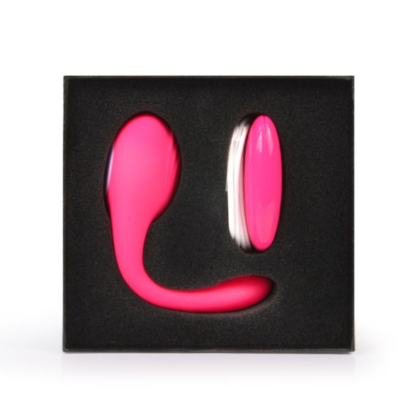 Розовое виброкольцо с пультом ДУ