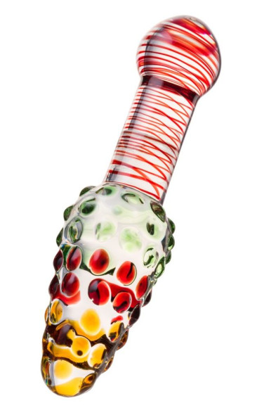 Двусторонний стеклянный фаллос с головкой-конусом - 17,5 см. Двусторонний стеклянный фаллос с головкой-конусом - 17,5 см.