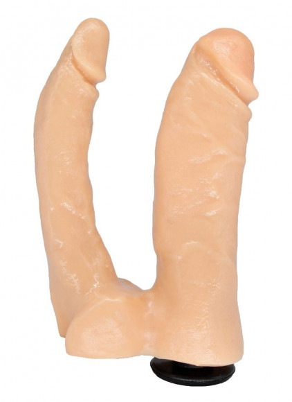 Телесная анально-вагинальная насадка Harness - 15 см. Телесная анально-вагинальная насадка Harness - 15 см.