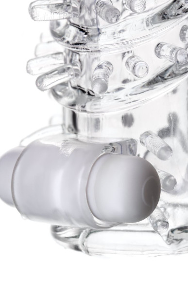 Насадка на пенис TOYFA A-Toys с вибропулей и шипами - 13,4 см. Насадка на пенис TOYFA A-Toys с вибропулей и шипами - 13,4 см.