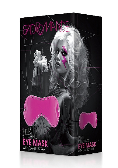 Ярко-розовая пластиковая маска на глаза Ярко-розовая пластиковая маска на глаза