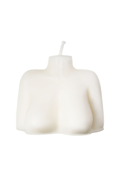 Белая сувенирная свеча «Женский силуэт»