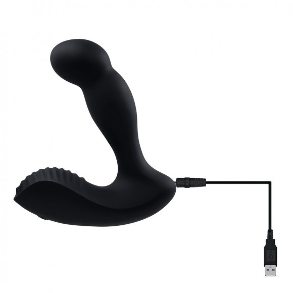 Черный массажер простаты Adams Come-Hither Prostate Massager - 13,5 см. Черный массажер простаты Adams Come-Hither Prostate Massager - 13,5 см.