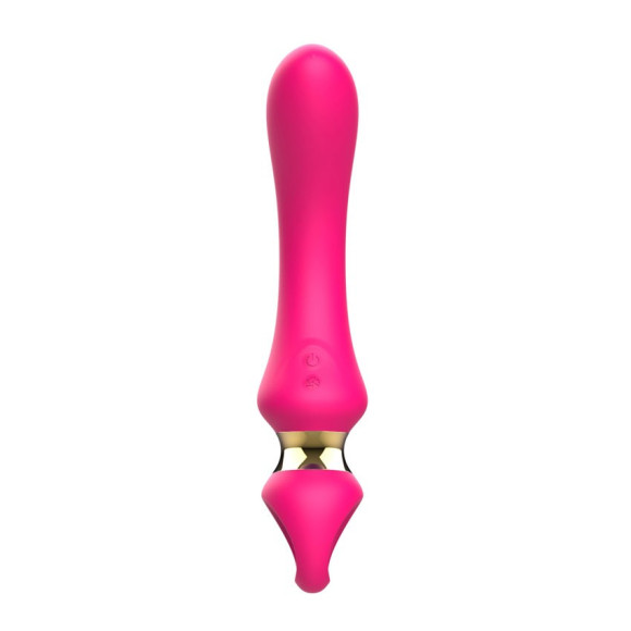 Розовый изогнутый вибромассажер Moon Vibrator - 21,1 см. Розовый изогнутый вибромассажер Moon Vibrator - 21,1 см.