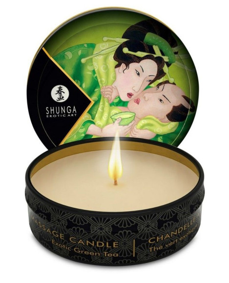 Массажная свеча Exotic Green Tea с ароматом зелёного чая - 30 мл. Массажная свеча Exotic Green Tea с ароматом зелёного чая - 30 мл.