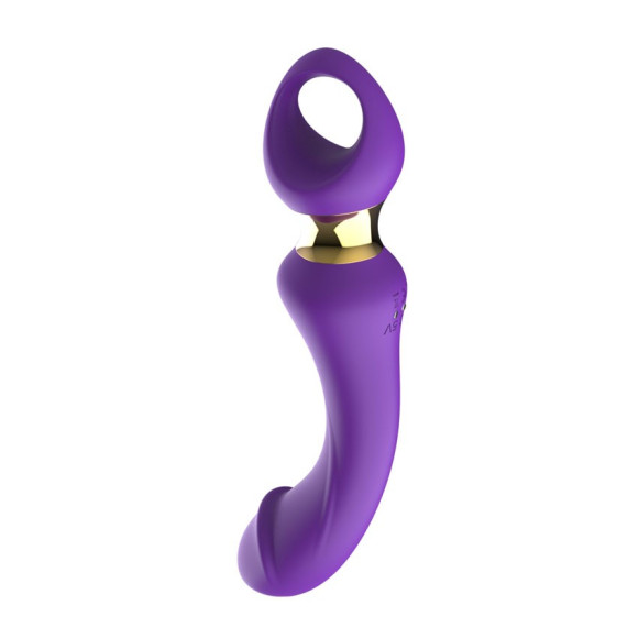 Фиолетовый изогнутый вибромассажер Moon Vibrator - 21,1 см. Фиолетовый изогнутый вибромассажер Moon Vibrator - 21,1 см.