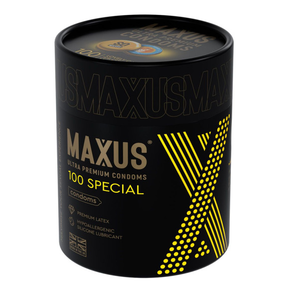 Текстурированные презервативы в кейсе MAXUS So Much Sex - 100 шт.