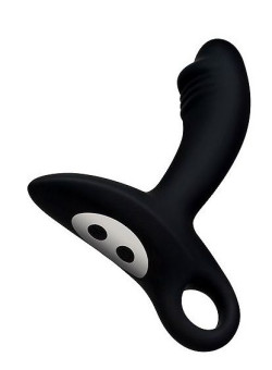 Черный силиконовый анальный вибромассажер Erokay Черный силиконовый анальный вибромассажер Erokay