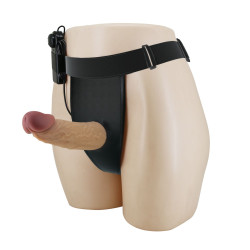 Полый вибрострапон на регулируемых трусиках Draven - 17,5 см. Полый вибрострапон на регулируемых трусиках Draven - 17,5 см.