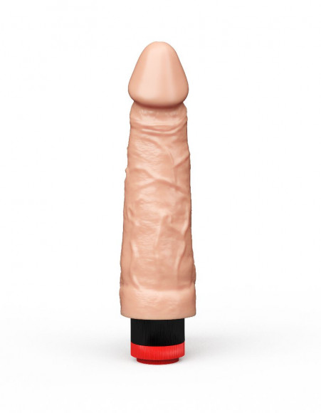 Реалистичный вибромассажёр из геля - 16,5 см.