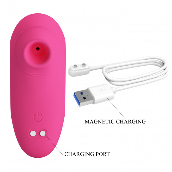 Розовый вакуумный клиторальный массажер Arila Розовый вакуумный клиторальный массажер Arila