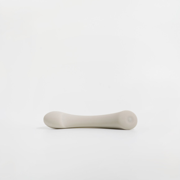 Серый вибростимулятор точки G Mirage - 17,8 см.