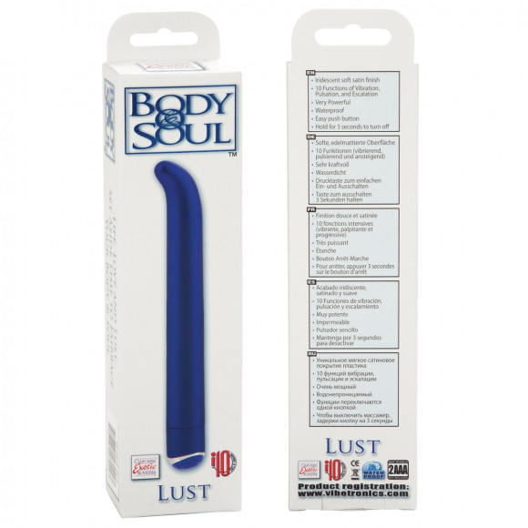 Синий вибратор Body&Soul Lust Синий вибратор Body&Soul Lust