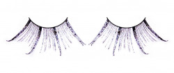 Чёрные-фиолетовые ресницы-перья Чёрные-фиолетовые ресницы-перья